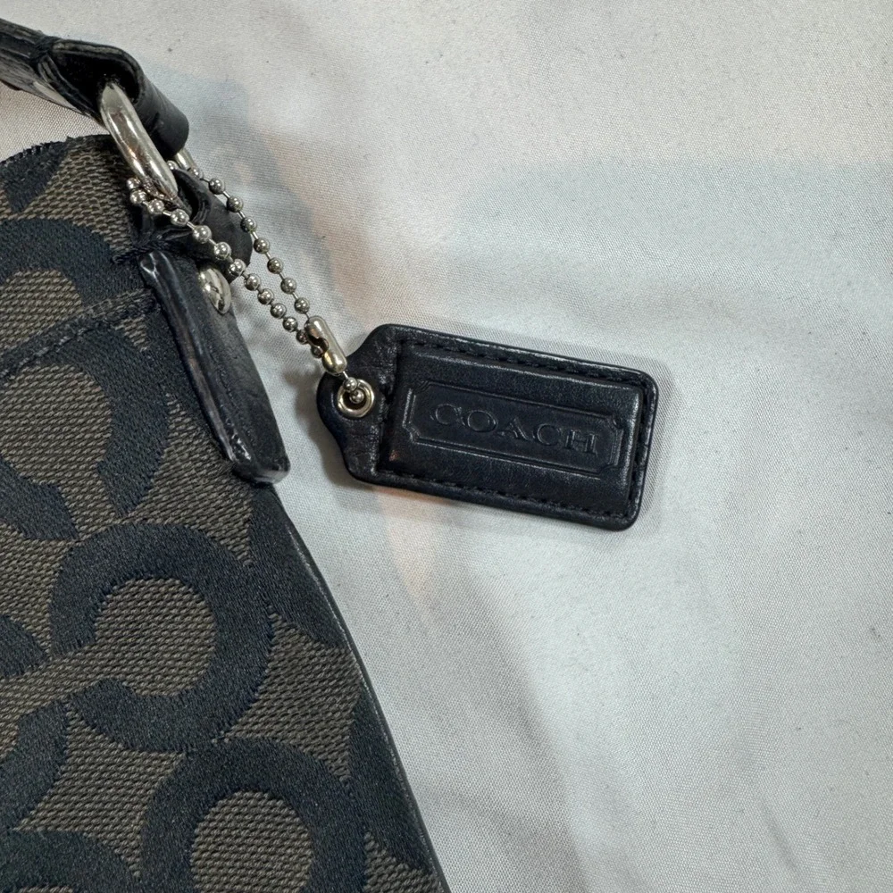 Coach Julia OP Art Swingpack/Crossbody Bag Black 44245 Small Messenger
